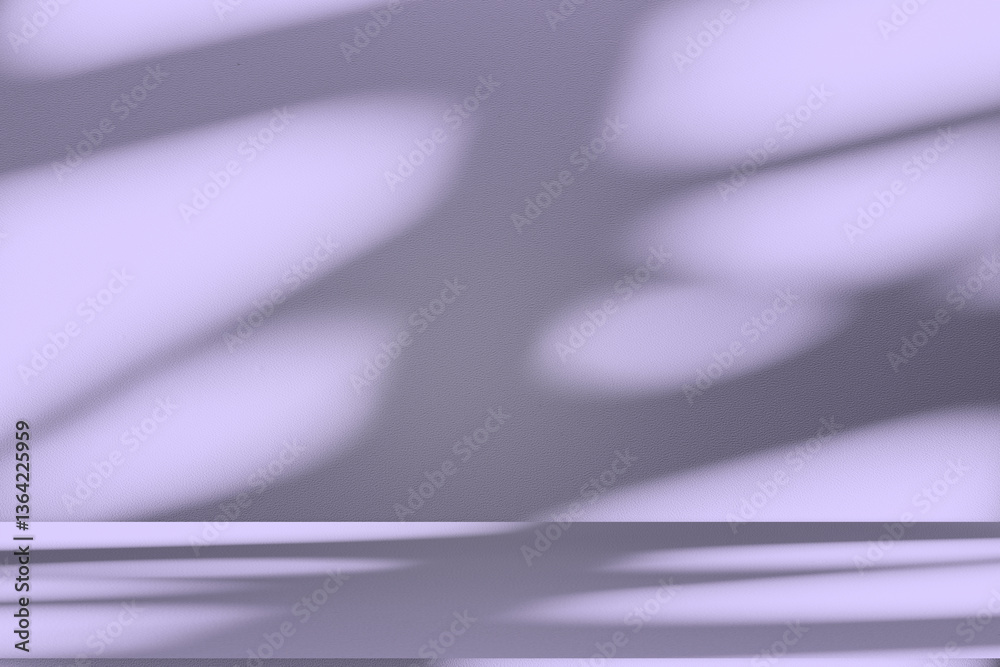 Poster Wall interior background, studio and backdrops show products. with soft light shadow from window color blue and white. background for text insertion and presentation of product	
