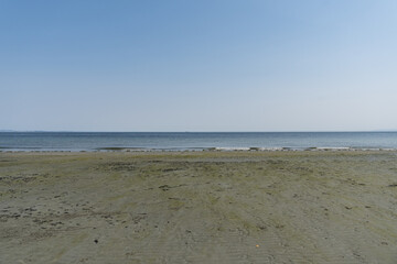 Salish sea coast shoreline sunny beach British Columbia