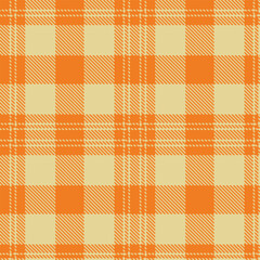 Modern Seamless Tartan in Pastel Pumpkin tones Textile Design
