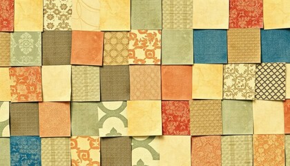 Colorful patchwork pattern