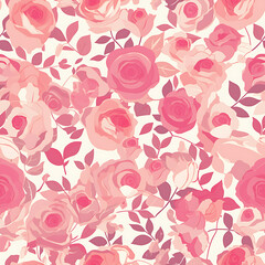 Creative 2D Doodle seamless pattern Floral or flower Illustrations