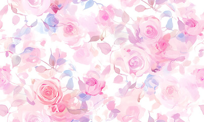 Creative 2D Doodle seamless pattern Floral or flower Illustrations