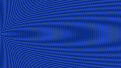 Concentric blue radiating lines