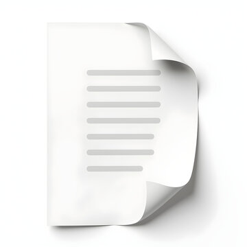 Paper Document Icon &ndash; File, Text, and Office Sheet Symbol