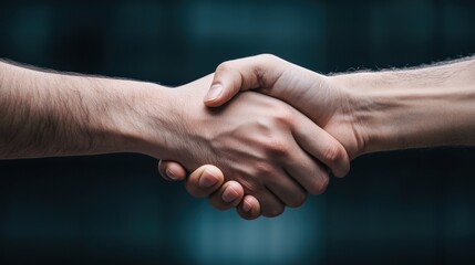 Trading Hands exchanging business documents in a trading deal.