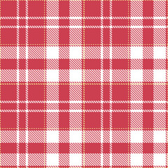 Modern Deep Faded Red Seamless Tartan Textile Design