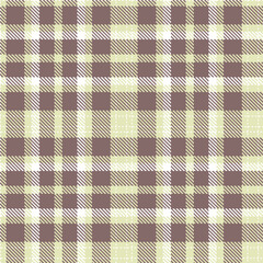 Iridescent Beige and Deep White Seamless Tartan Textile Design