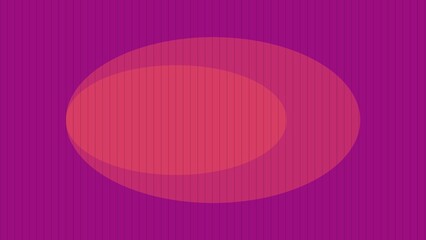 Abstract oval shapes on striped background