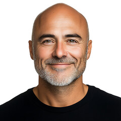 Obraz premium Friendly Young Man Smiling – No Background Image