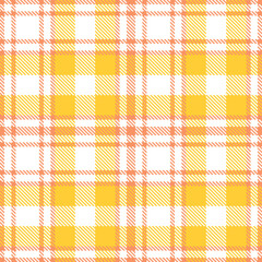 Modern Seamless Tartan in Smoky Pastel Orange tones Textile Design