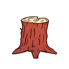 tree stump illustration