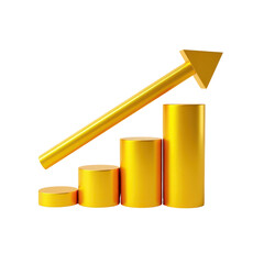 Financial Growth Money Investment and Wealth Profit Concept, Generative AI