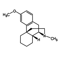 chemical structure of dextromethorphan