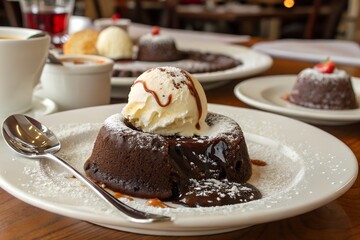 Decadent Chocolate Lava Cake with Vanilla Ice Cream: A Culinary Delight