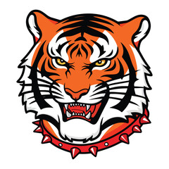 Savage Beast Tiger With A Demonic Grin