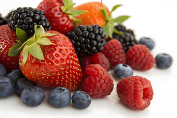 Assorted Fresh Berries Mix Close-Up