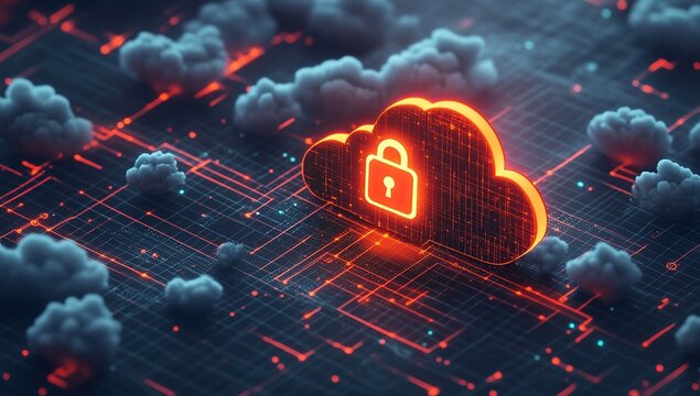 Secure Cloud Data Protection Network Digital Technology