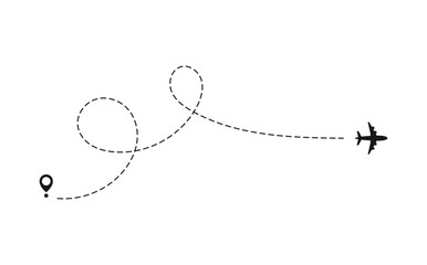 plane route vector design