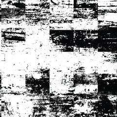 Black and white grungy abstract background. Grungy frame. Vector illustration
