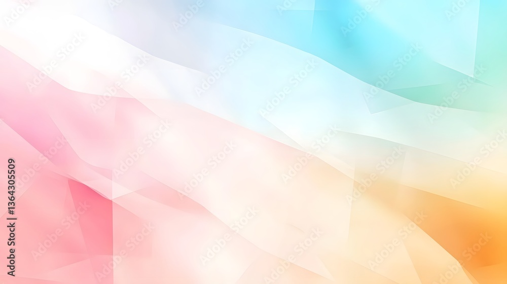 Aufkleber a tranquil background featuring a smooth transition of pastel hues from cool seafoam and lavender to