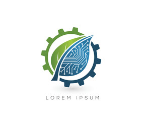 Eco Tech logo design template
