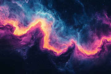 Fototapeta premium cosmic nebula cloud