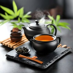 Hot Tea Ceremony Still Life