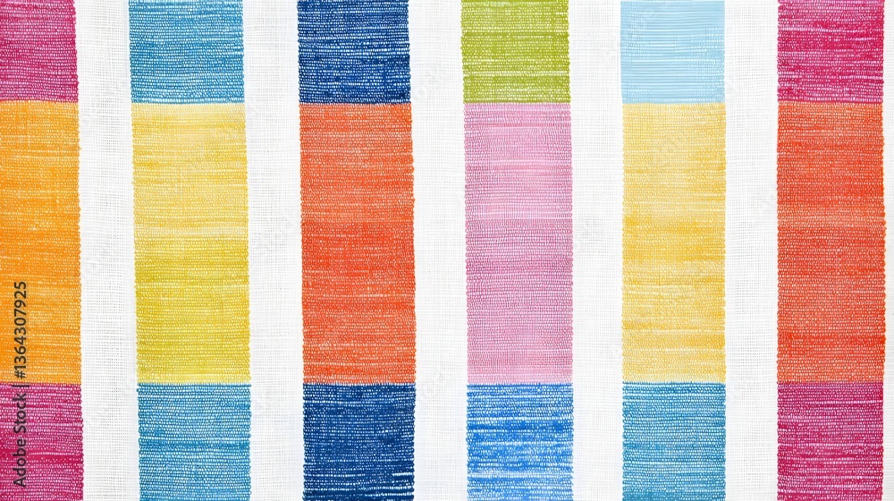 Poster Bright bold stripes in a mix of vivid colors create a dynamic energetic pattern that is both visually striking and visually appealing
