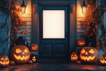 Sharp Picture of Residential House Decorated for Halloween Holiday