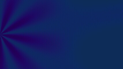 Fototapeta premium Abstract dark blue radial burst background with purple rays emanating from the left side.