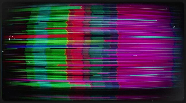 Glitch noise static television VFX pack. Visual video effects stripes background,tv screen noise glitch effect.Video background, transition effect for video editing, intro and logo reveals with sound
