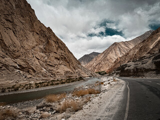 Ladakh, land of high passes has beautiful landscapes and is a famous tourist destination. It has high mountains, rives, passes and col desert in Nubra Valley.  It is an amazing tourist destination.