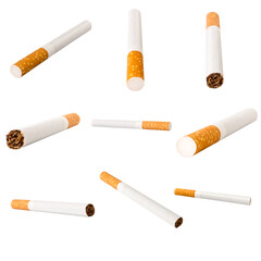 cigarette single isolated on white background