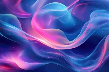 Abstract flowing shapes in vibrant colors.  Fluid dynamic, ethereal, and mesmerizing design.  Soft, smooth, and wispy textures blend seamlessly.  Glowing, radiant, and captivating