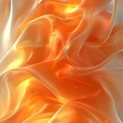 Obraz premium Abstract Orange Silk Drape.