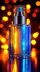 Naklejka premium Lit liquid bottle