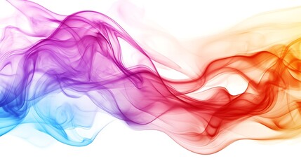 Obraz premium 컬러풀한 연기가 유려하게 퍼지는 장면, AI 생성
