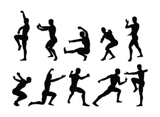 man in silhouette pose