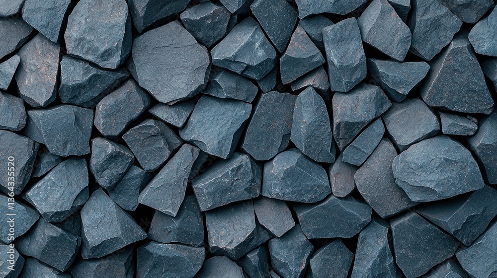 Aufkleber Dark Grey Rough Stones Texture Background  Ideal for Design Projects and Wallpapers A Close Up View of a Stone Wall