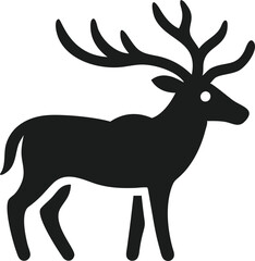 Deer icon with horn 