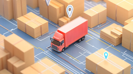 Real-time tracking of logistics assets using IoT technology.