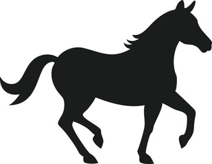horse silhouette vector
