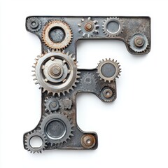 Engineering-themed letter F