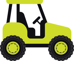 Beautiful construction vehicles icons flat style illustration