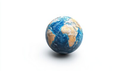 Obraz premium A realistic representation of our home planet in space isolated