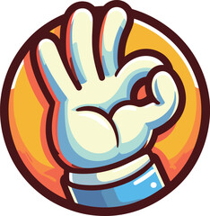 OKサインの手のアイコン