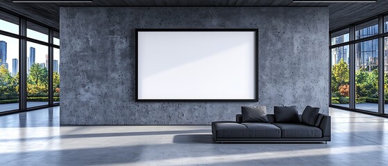 Fototapeta premium Modern Loft Interior Mockup