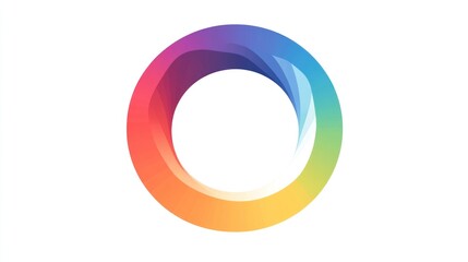 Colorful swirling circle design