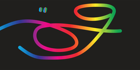 Naive playful abstract shapes in doodle grunge style in multi colored. Squiggles, circles, asterisk, infinity sign, dots and wavy bold lines. Vector illustration with colorful geometric elements.