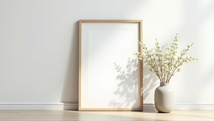 Minimalist Home Decor: Picture Frame and Flower Vase Arrangement Ideas